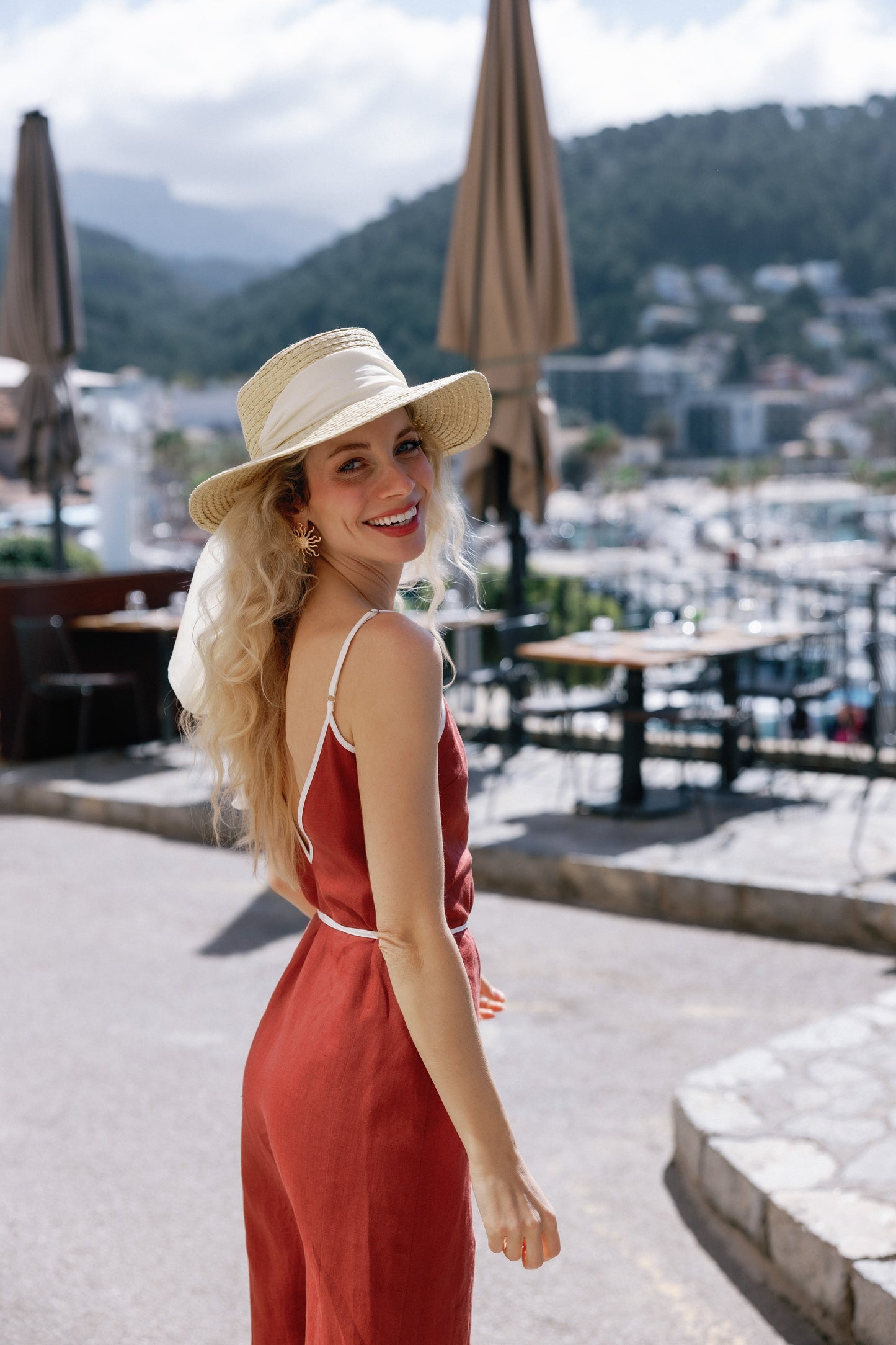 SEDONA LINEN WRAP DRESS