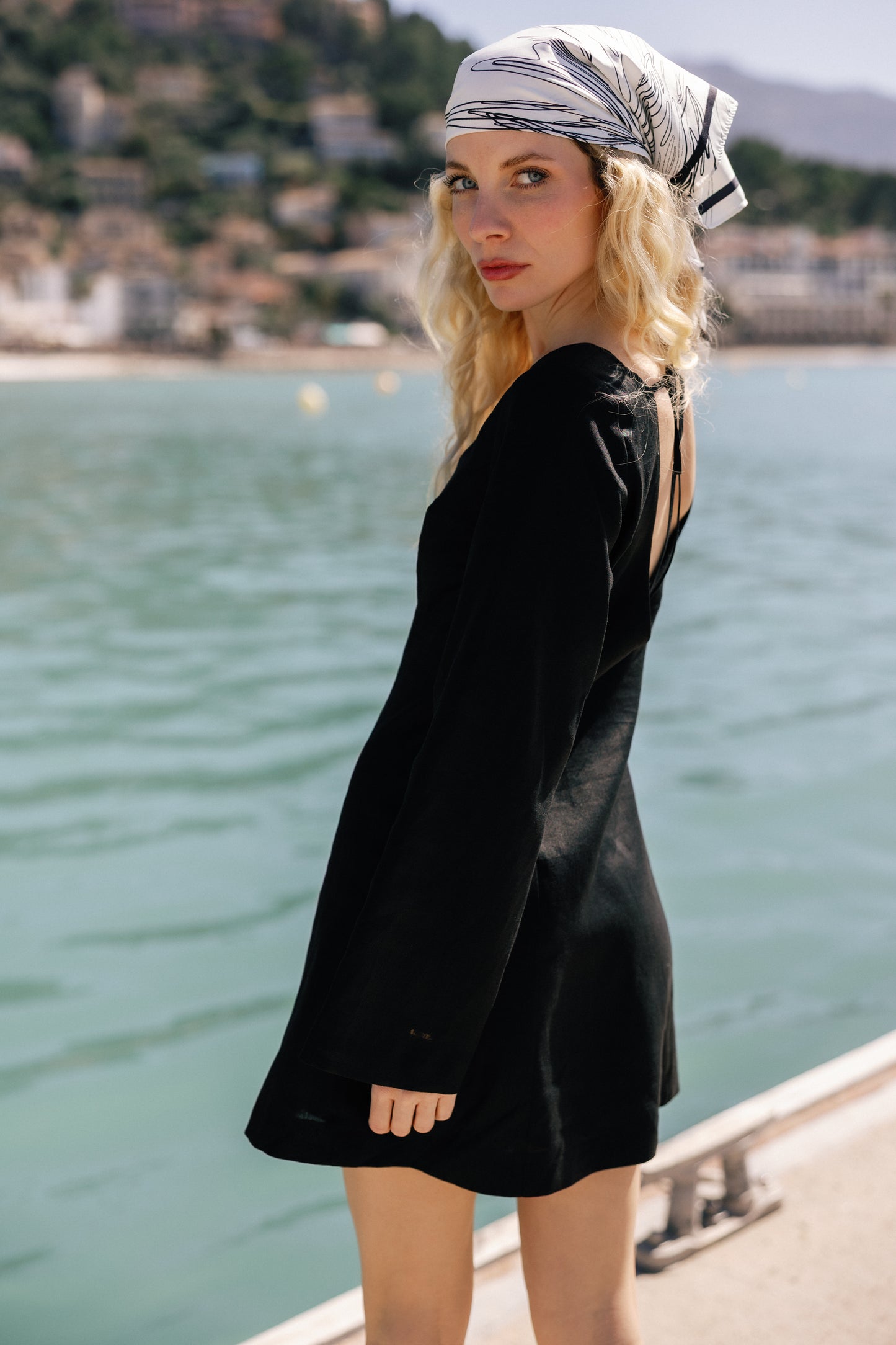 MONACO LINEN MINI DRESS