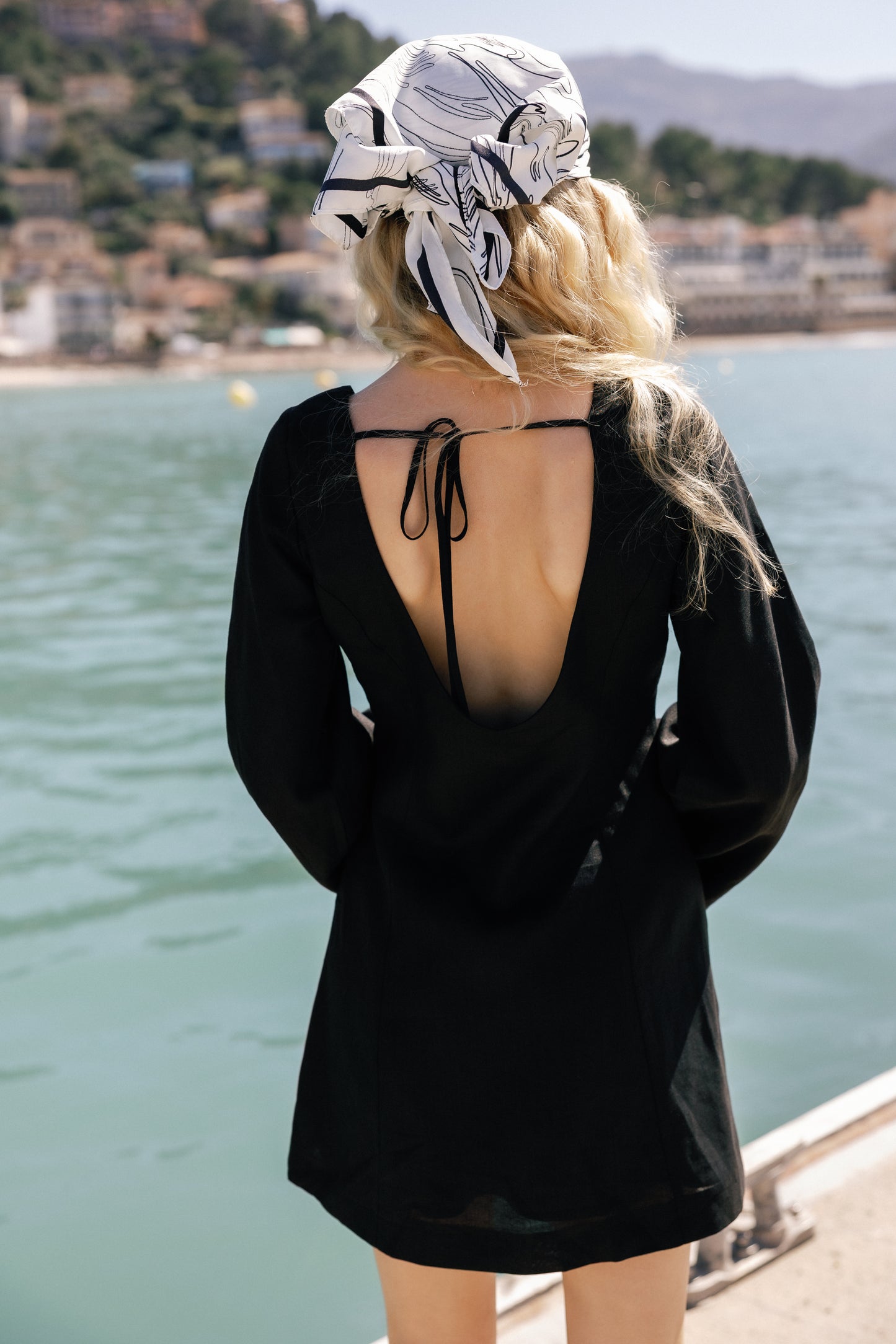 MONACO LINEN MINI DRESS