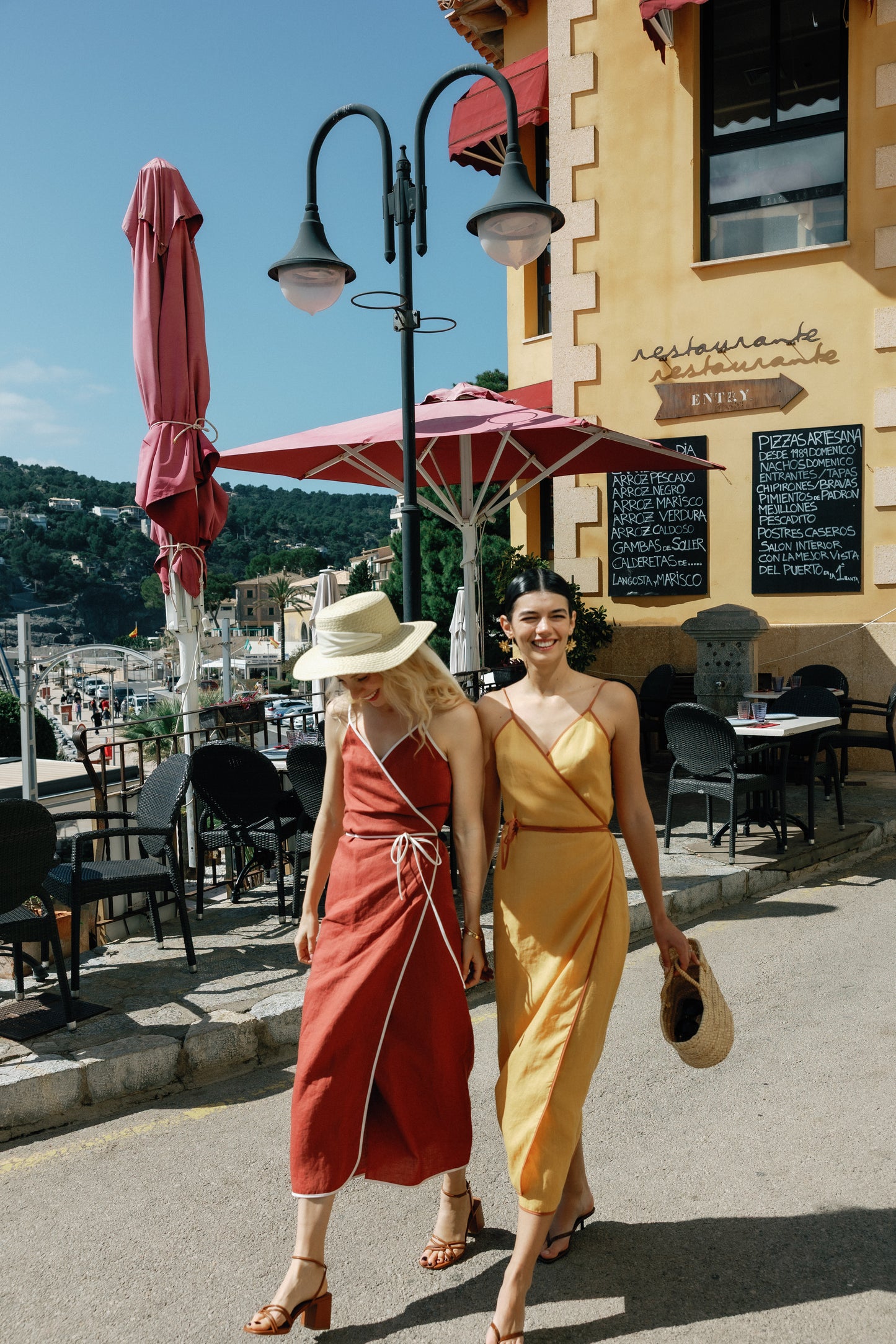 SIENA LINEN WRAP DRESS