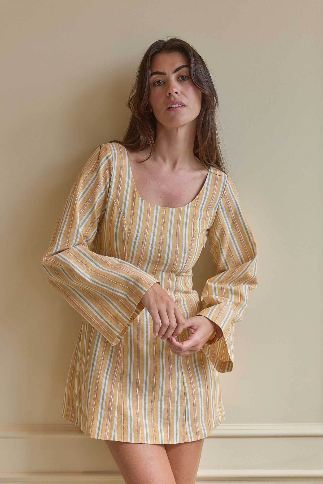 MONACO MINI DRESS - SUNSET STRIPE