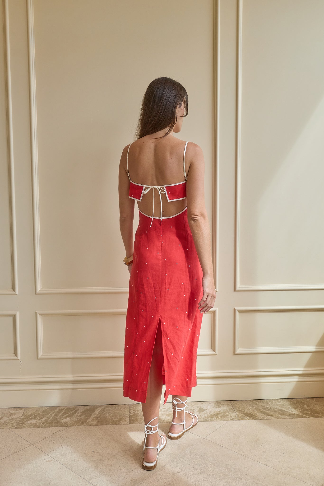 CHANIA DRESS - POMODORO DOT