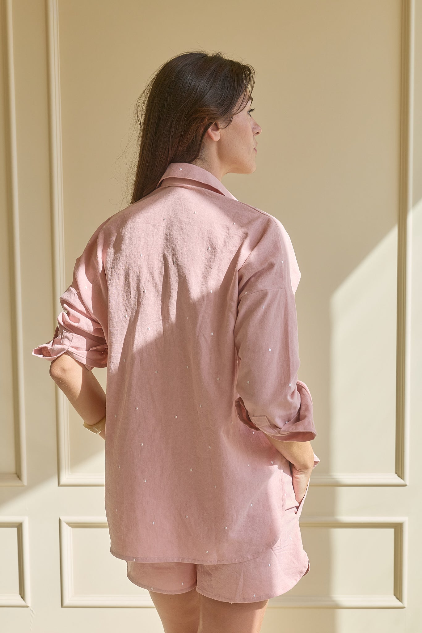 PETAL DOT RELAXED BUTTON DOWN